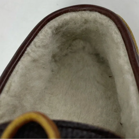 LL Bean Moccasin Slipper Brown Moc Toe Slip-On Loafer Leather 212984 Mens 10 Med - Picture 9 of 14